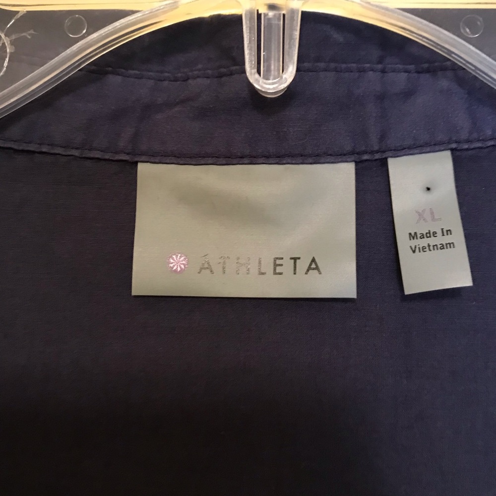 Athleta Silk Maxi Shirt Dress - Picture 6 of 7